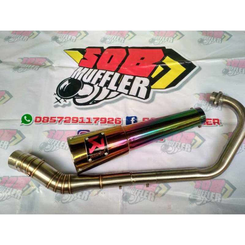 knalpot akrpovic vixion old dan new, aksesoris motor