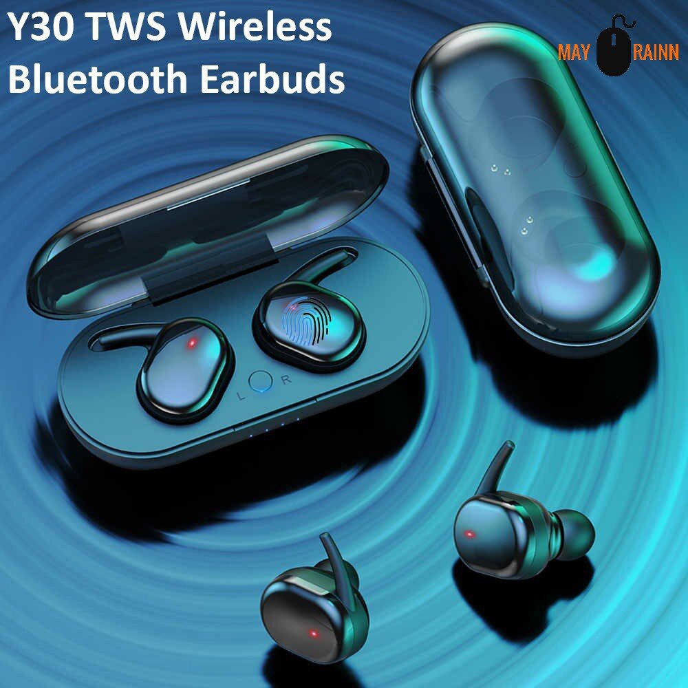 (COD) Y30 Wireless Earphones Bluetooth 5.0 Headset HIFI  Stereo Earbuds Noise Cancelling with Microphone In-Ear