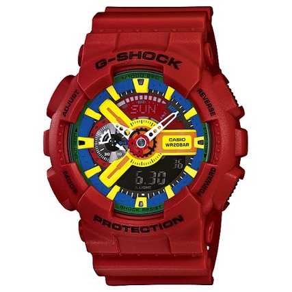 JAM TANGAN PRIA GSHOCK GA110 FULLSET DUALTIME AUTOLIGHT