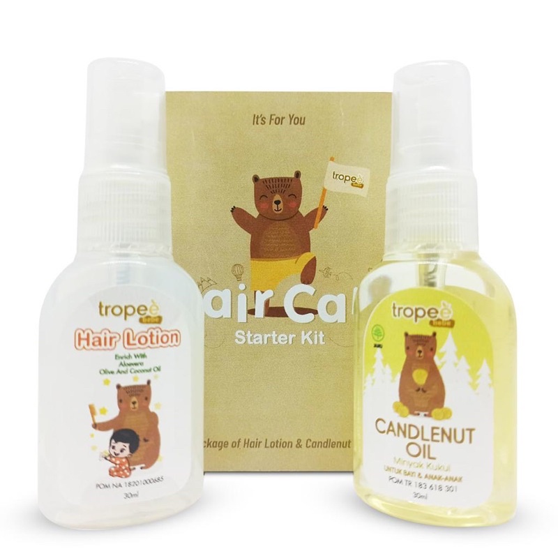 Tropee Bebe - Hair Care Starter Kit/Penyubur rambut anak