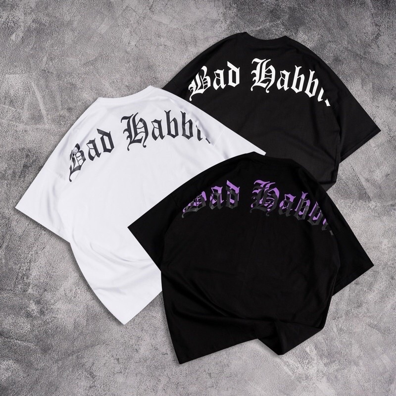 Baju Kaos Oversized Distro Motif Good Attitude Good Vibes
