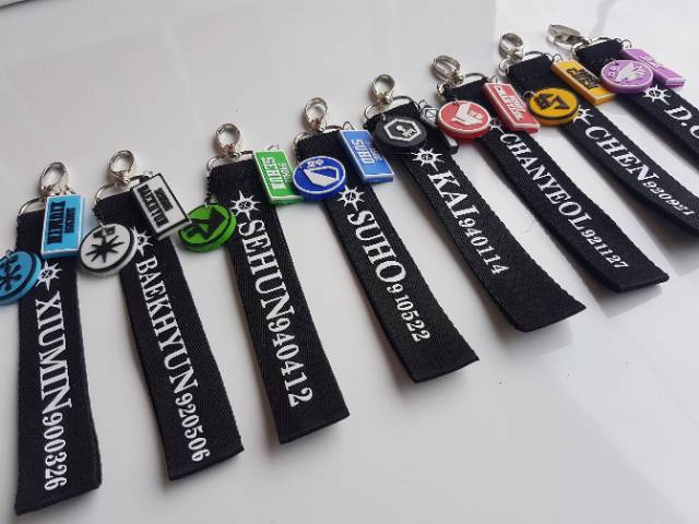 Exo exploration Strap keyring exo planet 5 gantungan kpop