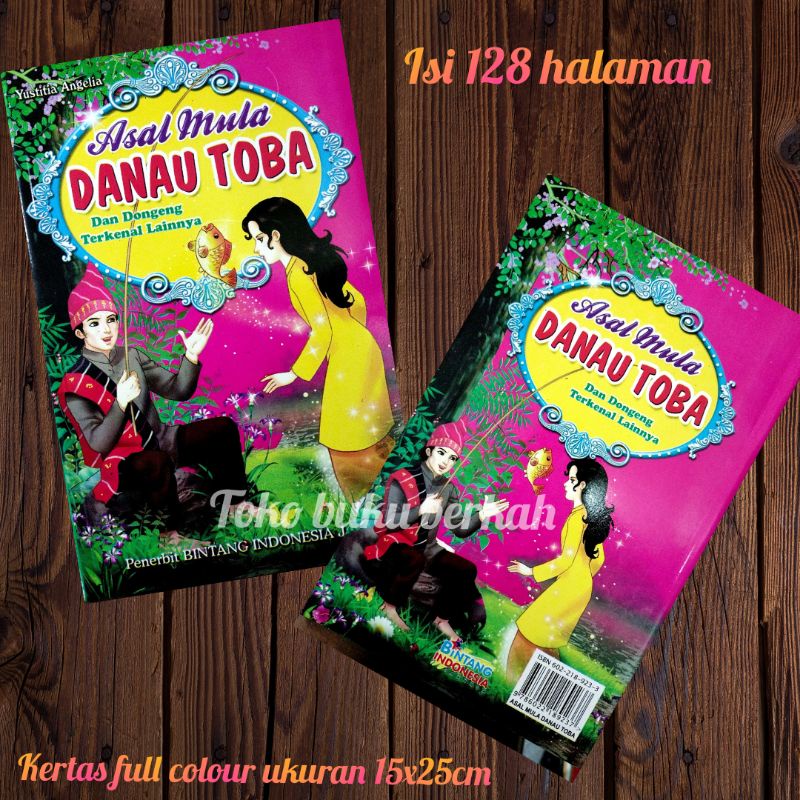 Buku asal mula Danau Toba(15×25cm)