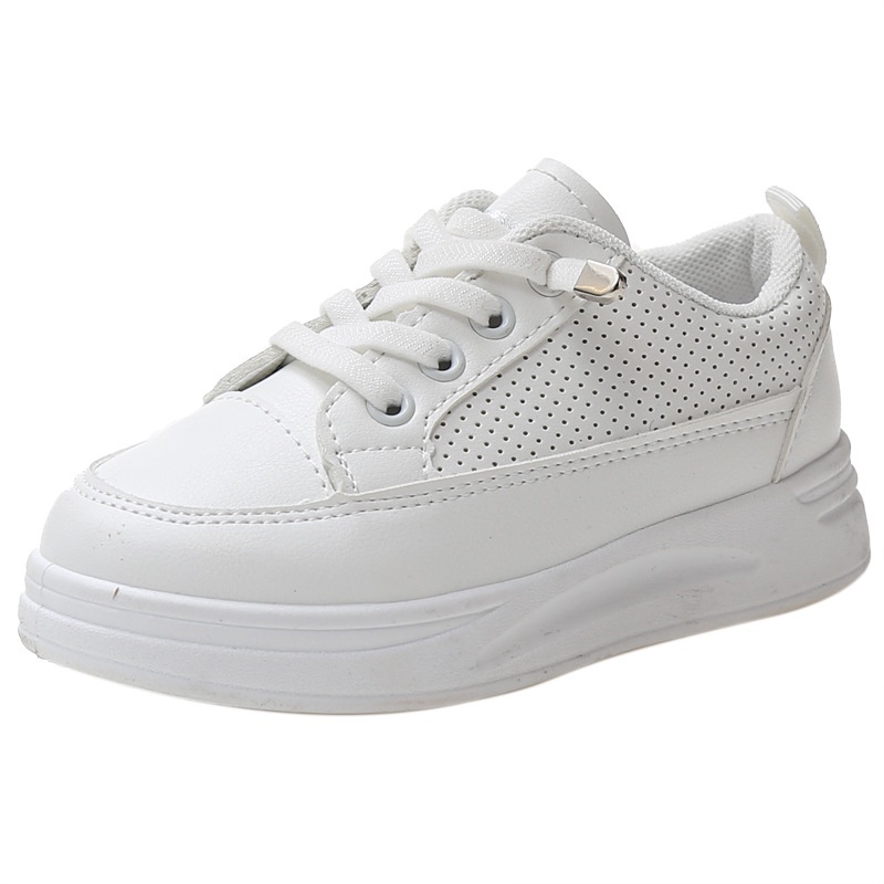 Luckyfanstore Sepatu Putih Sneakers anak Flow Import Shoes SA-26