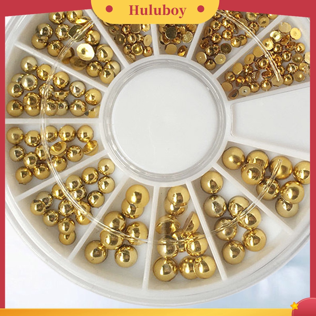 Huluboy Huluboy♡ Manik-manik 3D Flat Back Untuk Dekorasi Nail Art / Handphone / Kartu