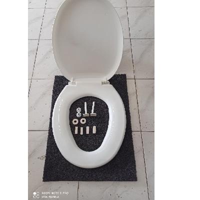 Sangat Nyaman.. TERBARU  tutup closet duduk putih model toto lengkap dudukan universal