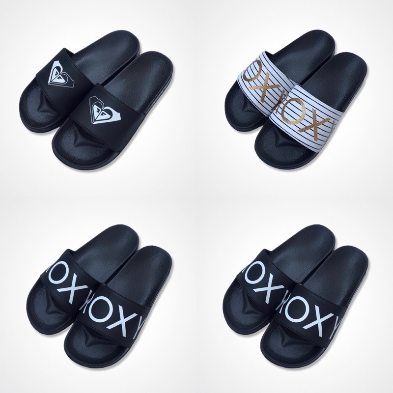 Sandal Slide Wanita Roxy Slip-on Sendal Selop Cewek Flip