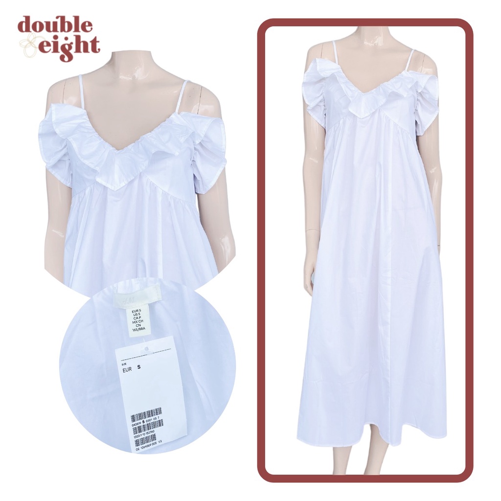 Dress HnM H&M HM Flounce-trimmed Dress