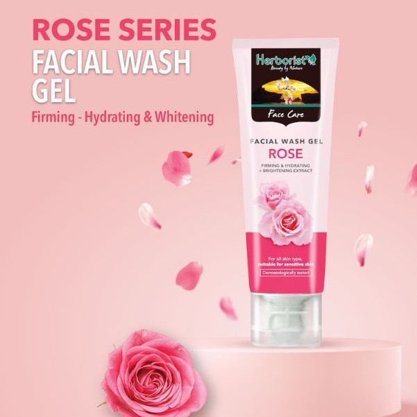 HERBORIST Facial Wash Gel Rose 80g
