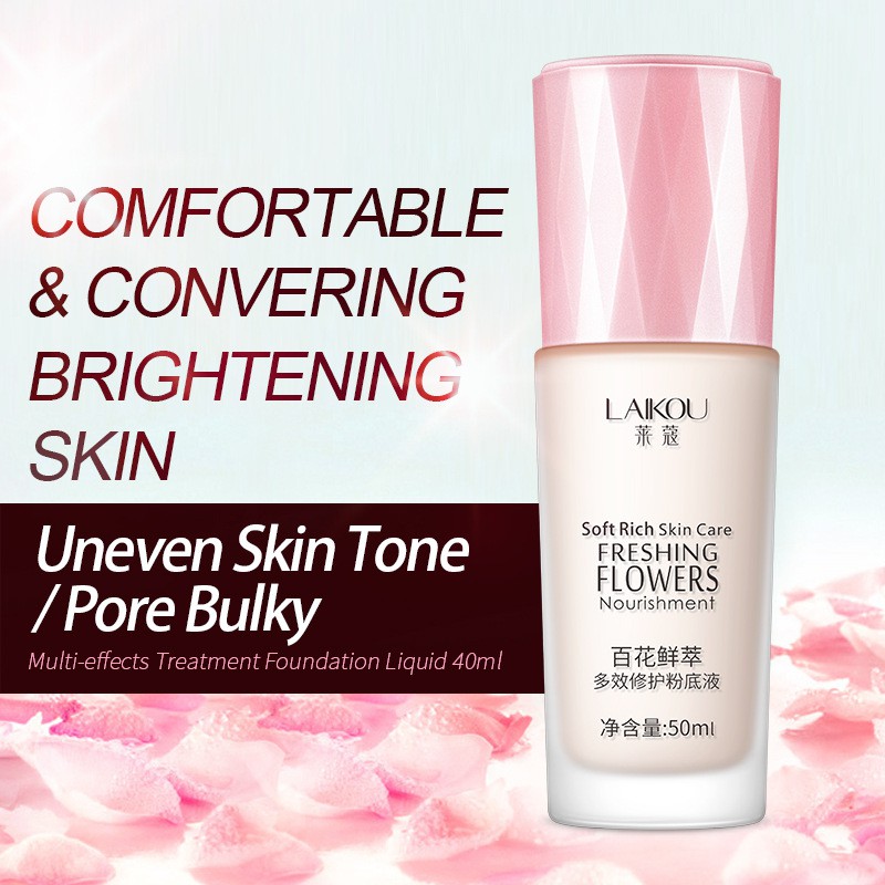LAIKOU Krim Foundation Cair dengan Pelembab