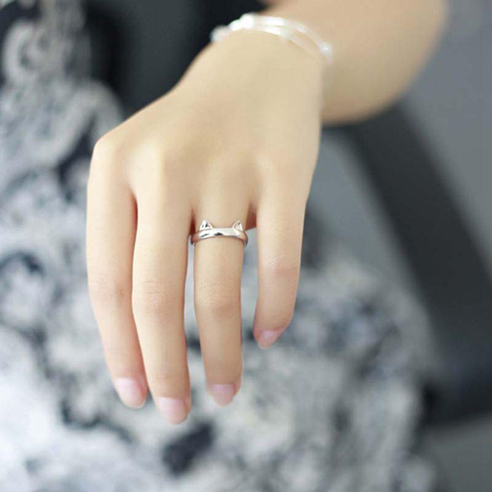 Cincin Lapis Silver Model Terbuka Untuk Wanita