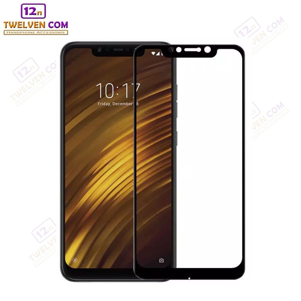 zenBlade 5D Full Cover Tempered Glass Xiaomi Pocophone F1 - Hitam