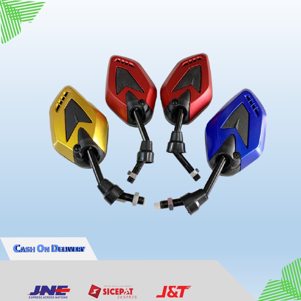 Sepion variasi mini honda yamaha spion motor warna warni merah gold hitam putih beat vario supra vega jupiter mio xeon-2