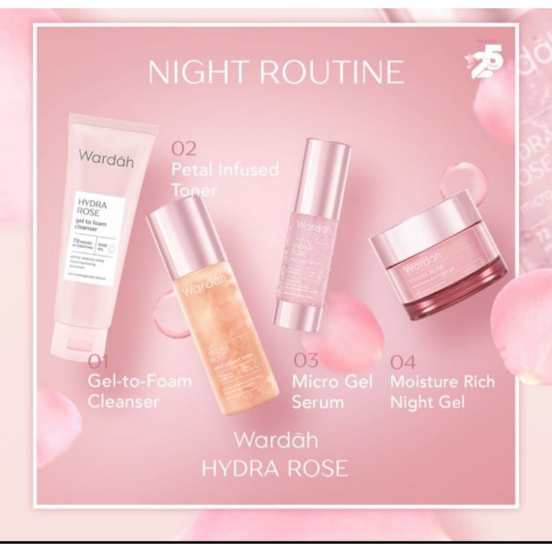 

Wardah Hydra Rose Moisture Rich Night Gel 17ml