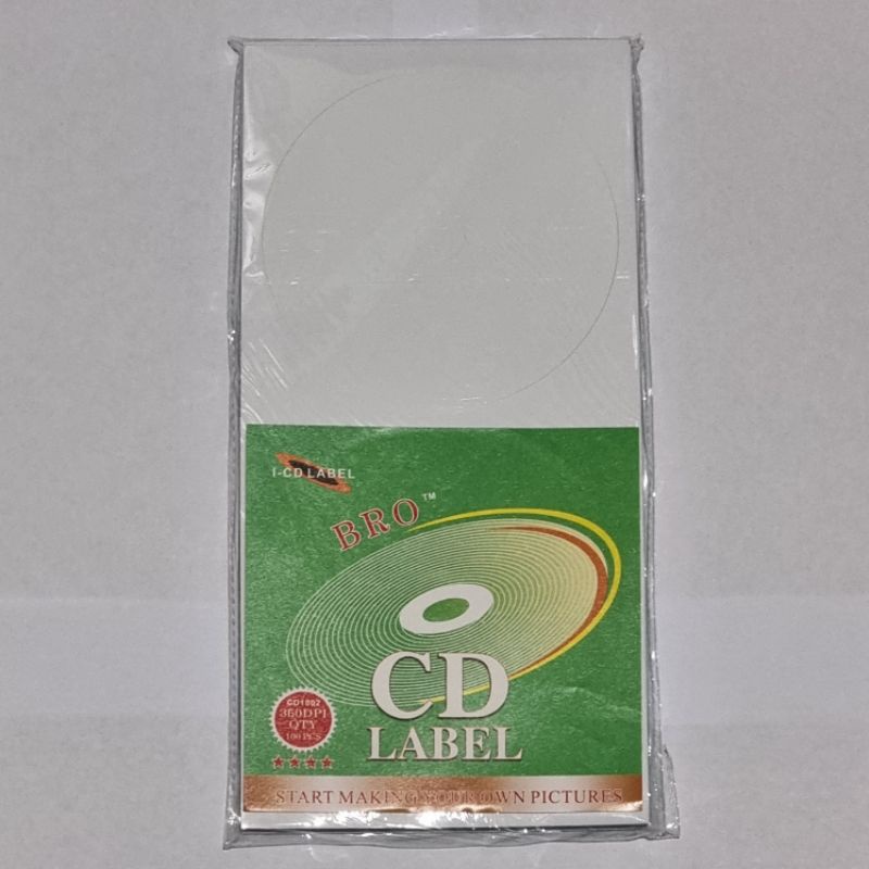 CD LABEL GLOSSY PHOTO “BRO” / LABEL CD DVD