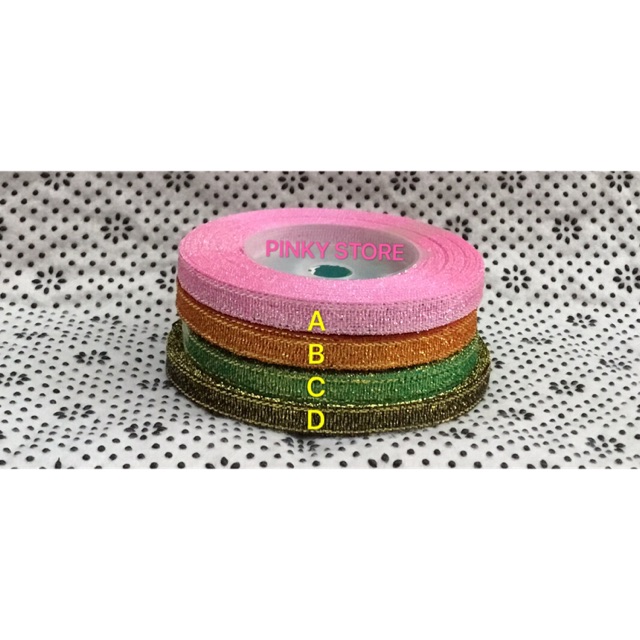 

Pita Metalik 1/4 Inch (0.6cm)