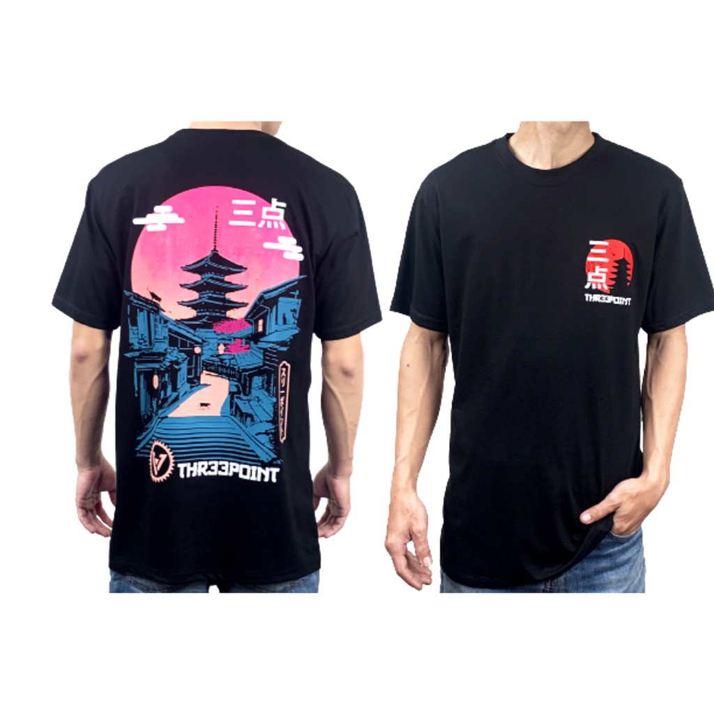 THREEPOINT Baju Distro Pria/Kaos Distro Laki-laki/perempuan Dewasa-AMR135