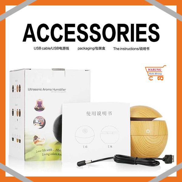 COD ULTRASONIC AROMATERAPI HUMIDIFIER DIFFUSER PELEBAB UDARA AROMATHERAPY PEWANGI RUANGAN B39