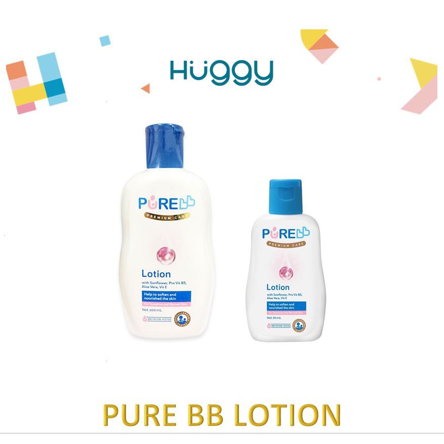 Pure BB Lotion 200ml 80ml Pure Baby