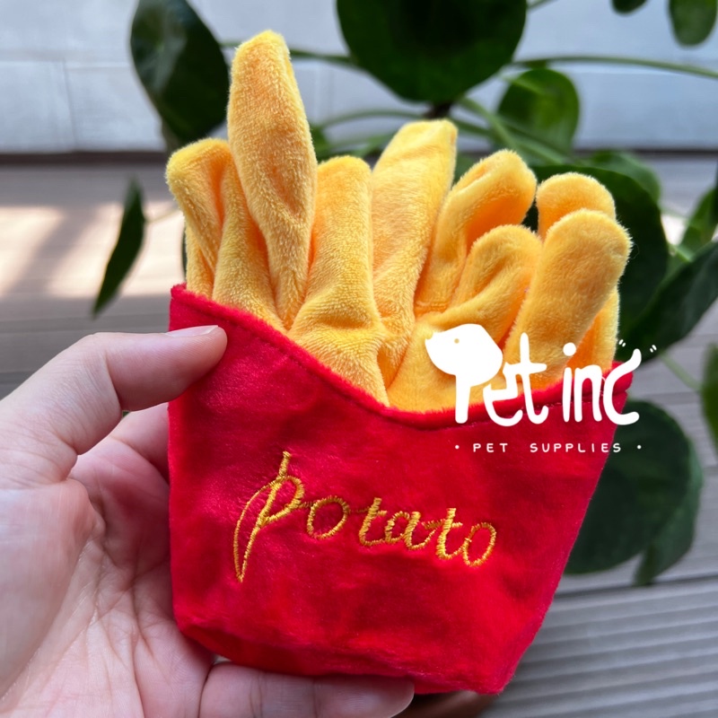 French fries squeaky toy