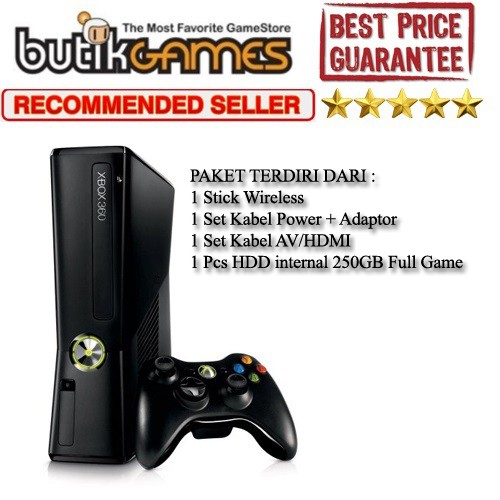 XBOX 360 SLIM 250GB 250 RGH full Game