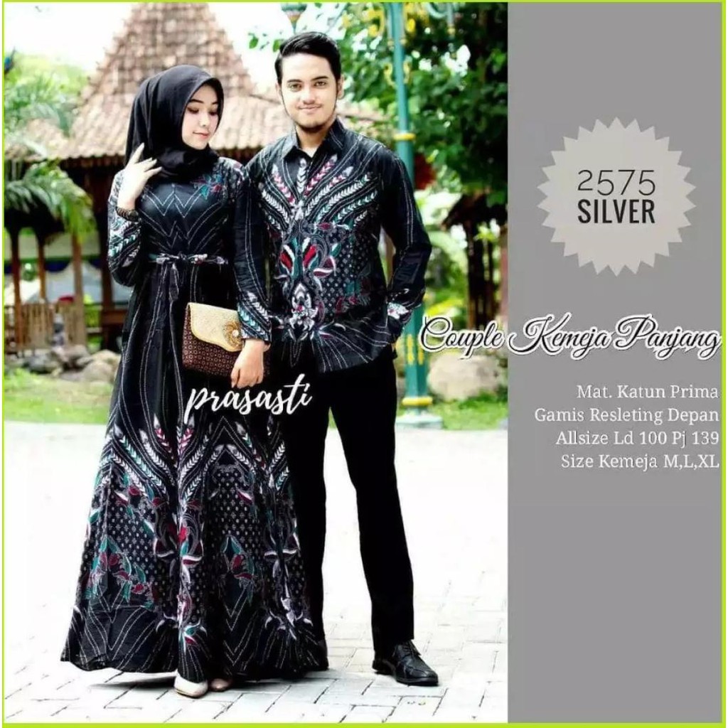 BATIK COUPLE MODERN SARIMBIT BATIK COUPLE GAMIS BATIK COUPEL COPLE COPEL PASANGAN KODE 2575 COUPLE