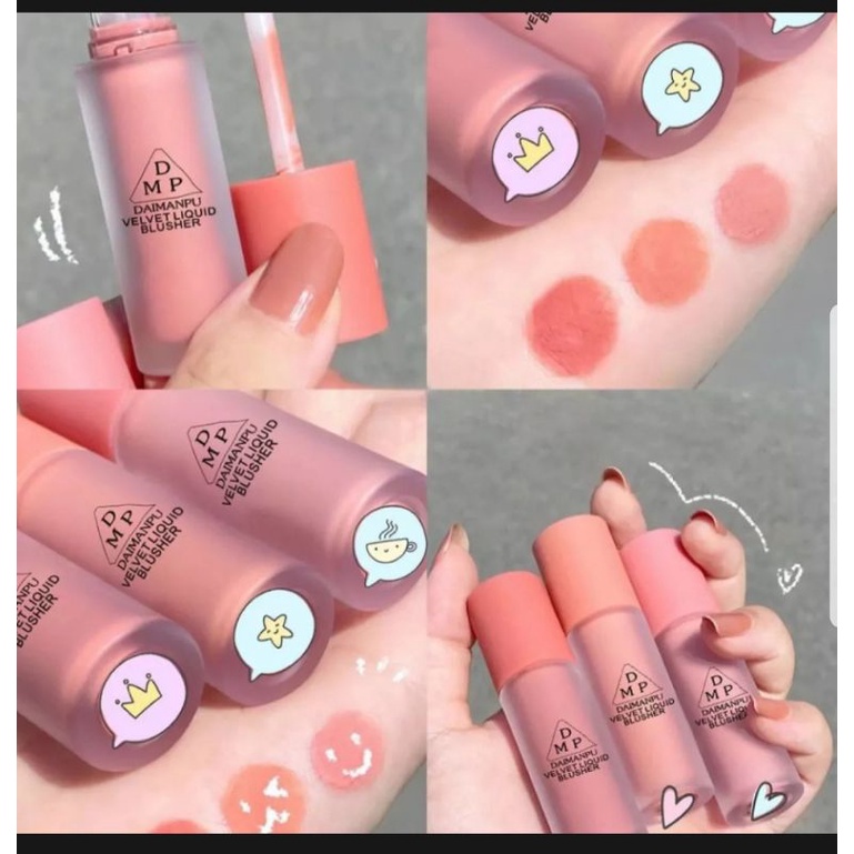 [READY STOCK &amp; COD] BLUSH VELVET | LIP &amp; BLUSH VELVET | LIP MATTE | LIP CREAM NATURAL | DAIMANPU VELVET LIQUID BLUSHER | VELVET LIQUID BLUSH | BLUSH ON