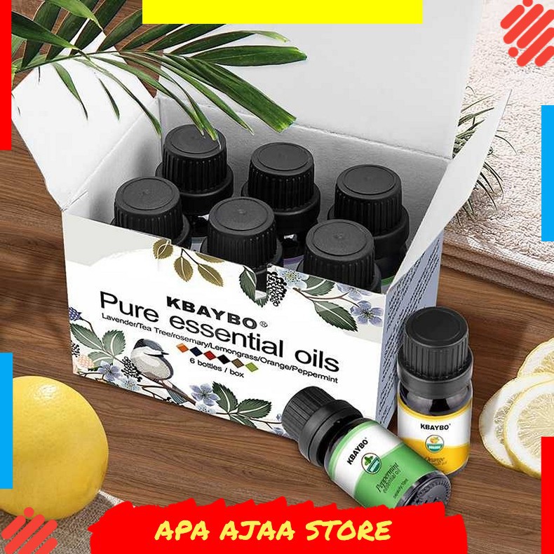 Terbaru ! Taffware HUMI Pure Essential Oils Minyak Aromatherapy 10ml 6PCS