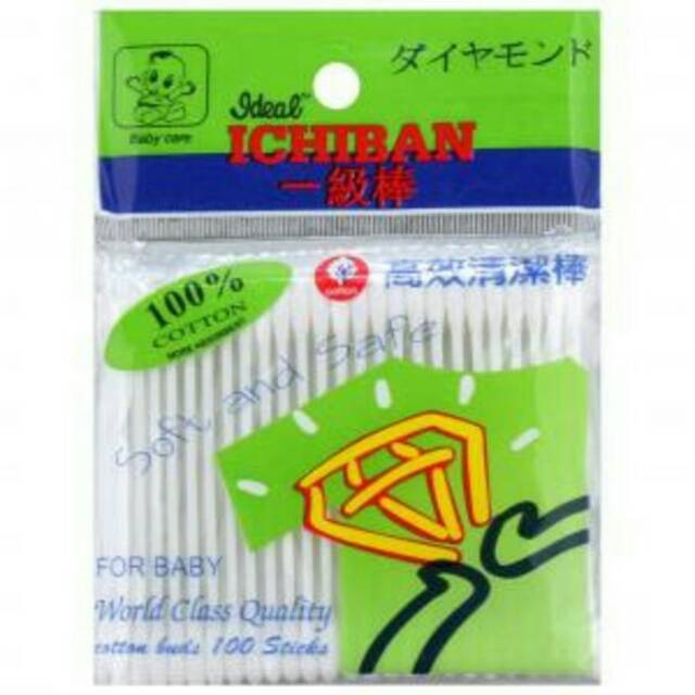 ICHIBAN Cotton Bud / Korek Kuping for Baby 100's