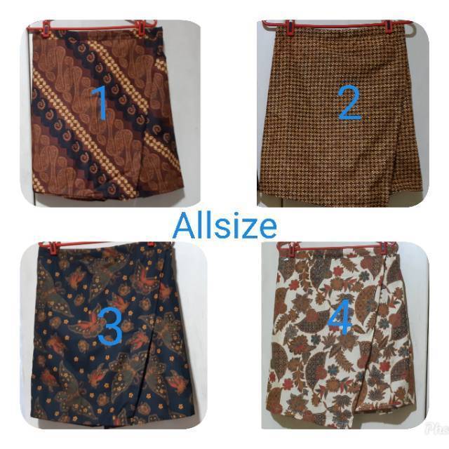 Celana Rok  Batik  Belah  Samping  all size Shopee Indonesia