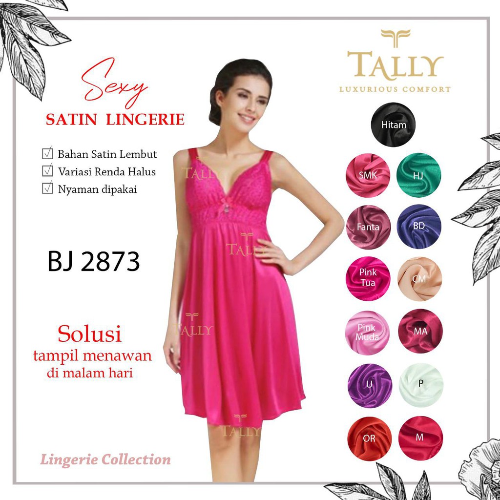 TALLY BAJU TIDUR / LINGERIE 2873 I FREE SIZE | BAHAN SATIN