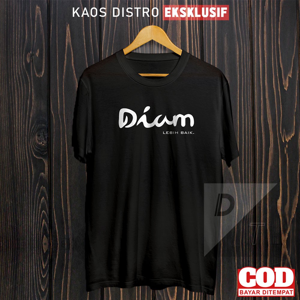 KAOS REMAJA BAJU SABLON TULISAN DIAM LEBIH BAIK PAKAIAN DAKWAH KEREN LENGAN PENDEK