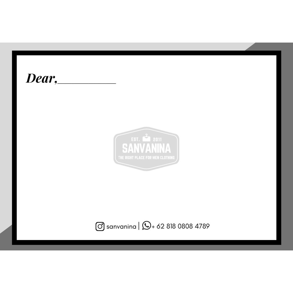 SANVANINA Kartu Ucapan Postcard Greeting Card Birthday, Kartu Ucapan Ulang Tahun, Anniversary | Gift Card Polos