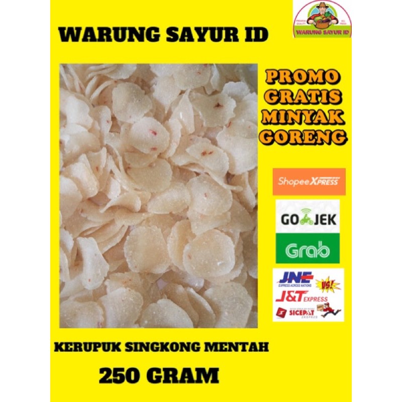 

KERUPUK SINGKONG MENTAH 250 GRAM (GRADE A)