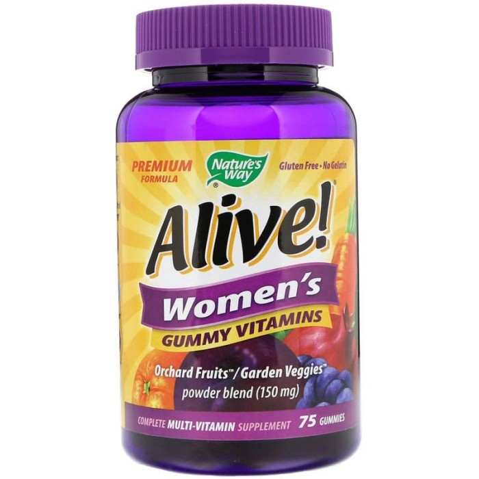 Nature's Way Alive Women's Women MultiVitamin Gummy (75 Gummies)