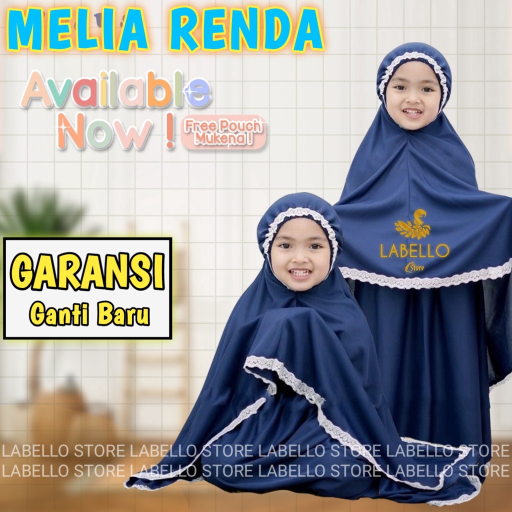 MUKENA ANAK PEREMPUAN POLOS GRATIS TAS MUKENAH ANAK MELIA RENDA / MUKENA ANAK KARAKTER / MUKENA ANAK