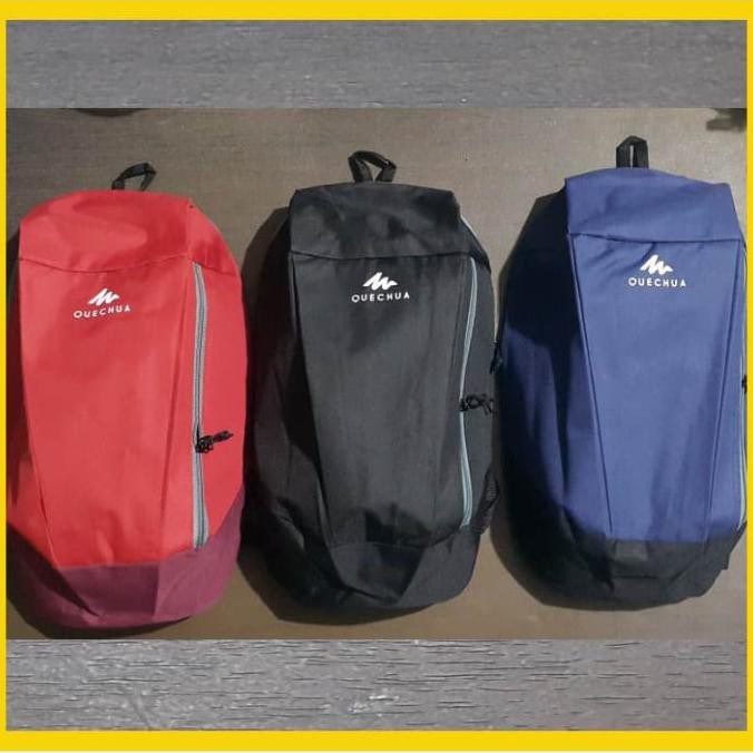 Tas Ransel Sport Quechua Bag Punggung Olahraga Travel Backpack - Hitam