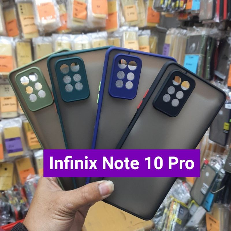 Case Infinix Hybrid + Pelindung Kamera Untuk Handphone Infinix : Note 7, Note 7 Lite, Note 8, Note 10, Note 10 Pro, Note 11, Note 11S dan Note 11 NFC.