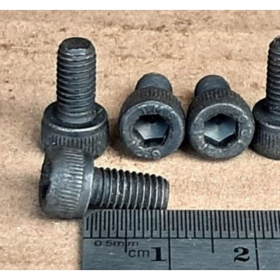 BAUT L M5 X 10 BAJA PANJANG 1 CM 1CM BAUD L BAJA M5X10 KUNCI L4 L 4 KUNCI PAS 8 FULL DRAT WARNA HITA