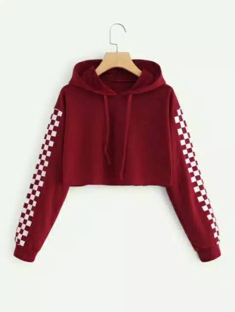 Fourfashion SWEATER CROP HODIE CATUR 3W bhn babyterri fit L