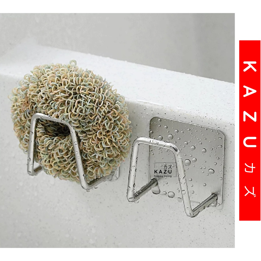 KAZU KHL213 Tempat Spons Cuci Piring STAINLESS STEEL Gantung Tempel Spon Sponge Drain Storage