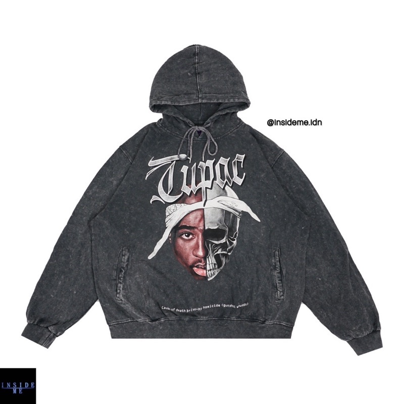 HOODIE JAKET VINTAGE TUPAC WASHED BEST SELLER LIMITED STOCK