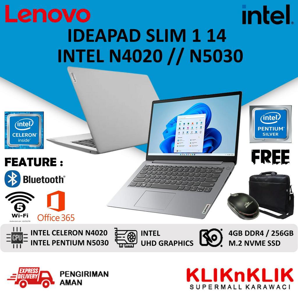 Lenovo Ideapad Slim 1 14 Intel N4020/N5030 4GB SSD 256GB Win 11 Original