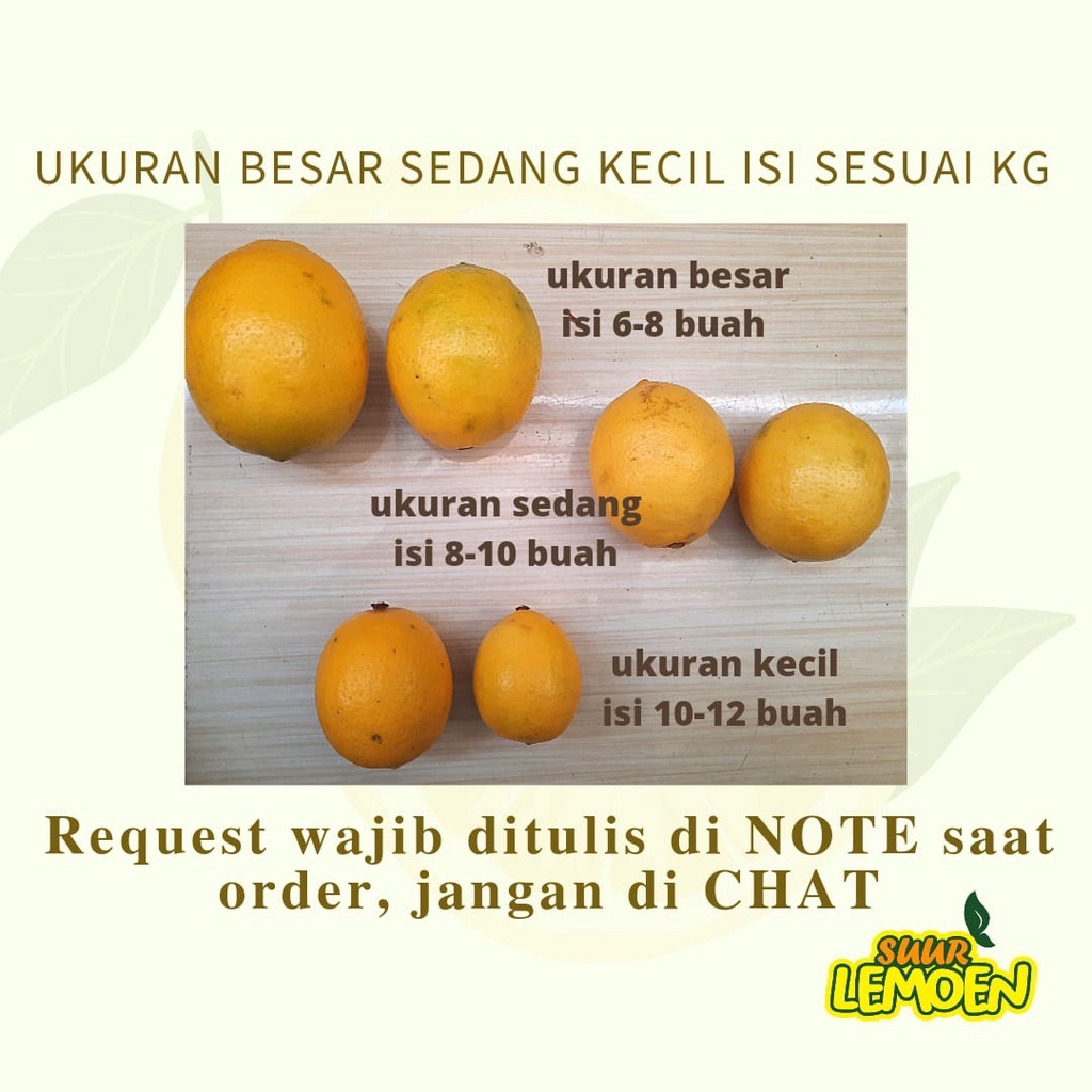 Jeruk Lemon California 500 gr 1/2 KG by Suur Lemoen ID