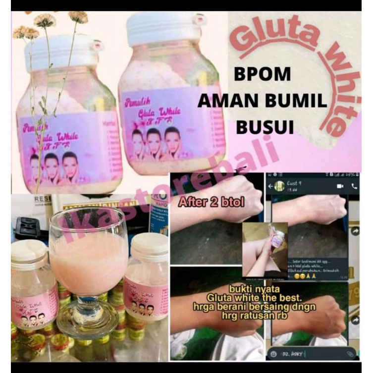 GLUTA WHITE KFS Pemutih badan BPOM Original