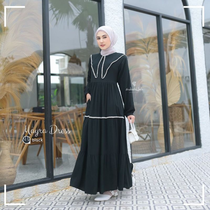Gamis katun Mayra original Suka Hijab