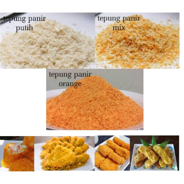 

Primera Panko White - Mix - Orange Breadcrumbs| Tepung Panir Putih - Mix - Orange Primera Panko| Tepung Roti repack 250gr