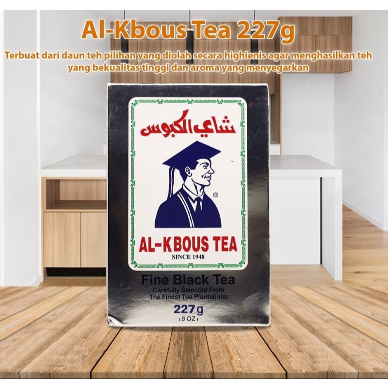 

Teh Alkbous Al kbous Tea Arabian Fine black Tea 227 gr Impor Arab Saudi