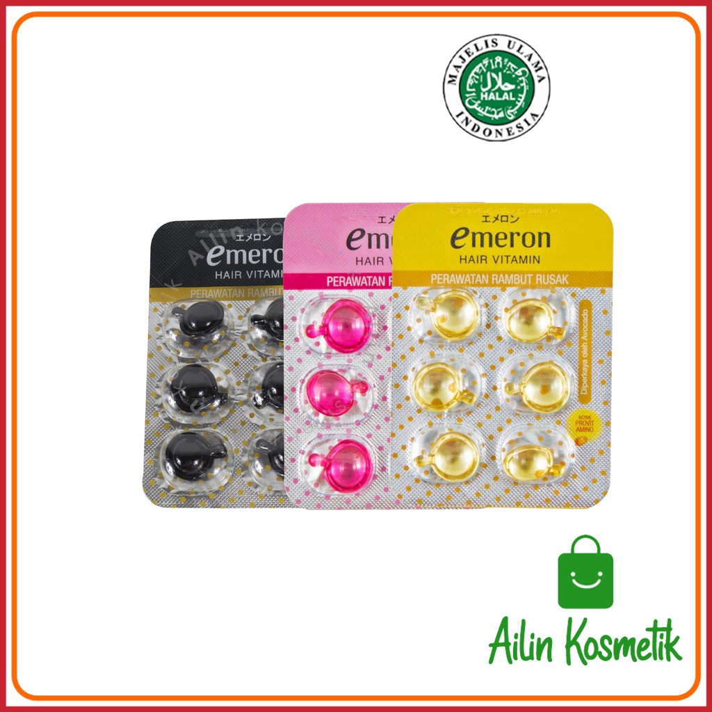 EMERON Hair Vitamin BPOM ORIGINAL / Vitamin Rambut Perawatan Rambut Rusak by AILIN