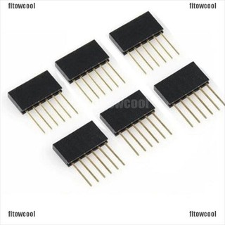 10Pcs 4 Pin Female Tall Stackable Header Connector Socket For Arduino Shield la